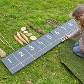 Outdoor Number Chalkboard Tracks 1-20