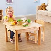 Toddler Wooden Role Play Table and Chairs