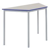 FullyWelded Table Trapezium L110 x H71cm Ailsa Top Blue Edge