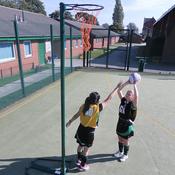 Tournament Wheel-Away Netball Posts Pair