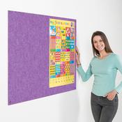 Eco Frameless Noticeboard H900 x W1200mm Purple image