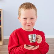 Metal Tea Cup Set 4pk