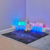 Rechargeable Sensory Fibre Optic Sparkle Rug