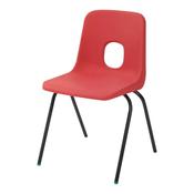 Hille Series E Shell Chair Seat height 380mm Red