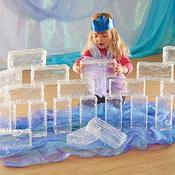 Glacier Effect Clear Plastic Ice Bricks