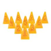 Plastic Number Cones 10pk