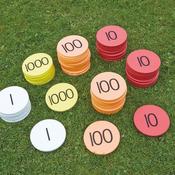 Outdoor Place Value Foam Counters