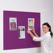 Accents Unframed Noticeboard Plum H1200 x W1800mm image