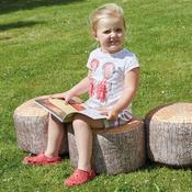 Learn about Nature Tree Stump Stool 3pk