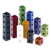 Colourful Snap Counting Linking Cubes 2cm