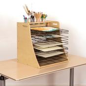 Wooden Table Top Drying Rack 14 Shelves