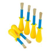 Jumbo Non-Roll Easy Grip Children's Paint Brushes 10pk