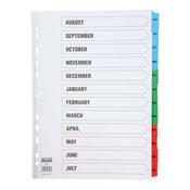 EASTLIGHT A4 Academic Year Index Dividers image
