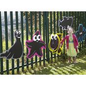 Outdoor Mark Making Chalkboards Sea Animals