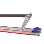 Lita Lightweight Aluminium Gym Benches 2.4m Red Single