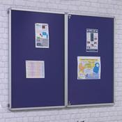 FlameShield Tamperproof Noticeboards Blue H900 x W1200mm