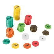 Coloured Plastic Place Value Counters 990pcs