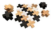 Loose Parts Wooden Crosses Set