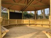 5m gazebo 1800mm x 900mm chalkboard