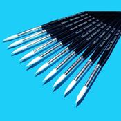 White Synthetic Sable Brushes Size 10 - pack of 10