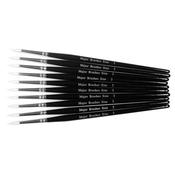 White Synthetic Sable Brushes Size 2 - pack of 10