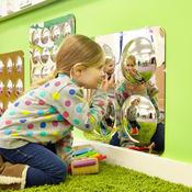 Large 4 Domed Acrylic Mirror Panel
