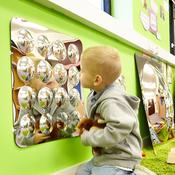 Large 16 Domed Acrylic Mirror Panel image
