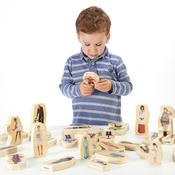 Wooden Community People Blocks