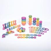 Rainbow Wooden Super Set Pk 84