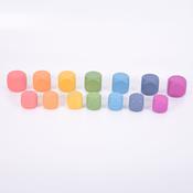 Rainbow Wooden Cubes Pk 14 image