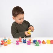 Rainbow Wooden Nuts &amp; Bolts Pk 21