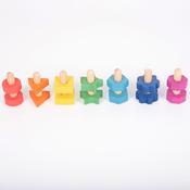 Rainbow Wooden Nuts &amp; Bolts Pack 7