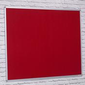 Aluminium Framed Noticeboards Red H1200 x W1800mm image