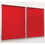FlameShield Tamperproof Noticeboards Red H900 x W1200mm