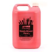 Ready Mixed Paint 5L Brilliant Red Pack of 4