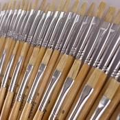 Hogs Hair Educational Brush Pack Flat Size 8 Box of 50