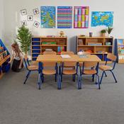 Copenhagen Rectangular Eight Seat Table Blue