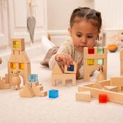 Wooden Gem Building Blocks Pack 39 with Tray image
