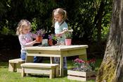 Square Table &amp; Bench Set PreSchool