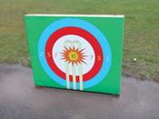 Wall Target &amp; Sport Play Panels - For installation into Ground with 2x posts