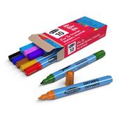 Show-me© Assorted Drywipe Pens Fine Tip 10pk