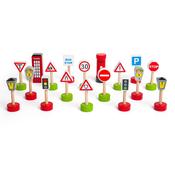 Small World Wooden UK Traffic Signs 18pcs