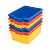 Gratnells Storage Trays 6 Pack Multicoloured Deep