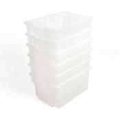 Gratnells Storage Trays 6 Pack Clear Extra Deep