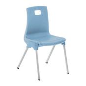 Metalliform ST Chair Seat height 350mm Soft Blue
