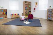 Luxury Super Soft Carpets Grey Square Carpet