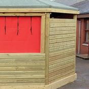 Gazebo additional upper shiplap side panel