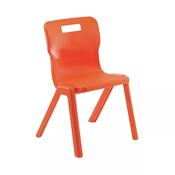 Titan One Piece Chairs Orange Seat height 350mm