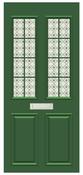 Door Covers Window Panel - Green
