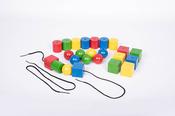 Giant Wooden Lacing Beads 